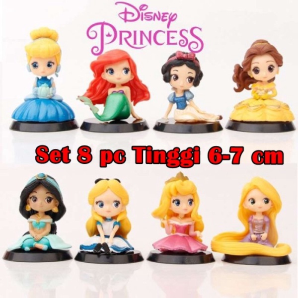

8 Berkualitas Jual QPOSKET SET PRINCESS ACTION QPOSKET FIGURE CHIBI/TOPPER DISNEY PCS