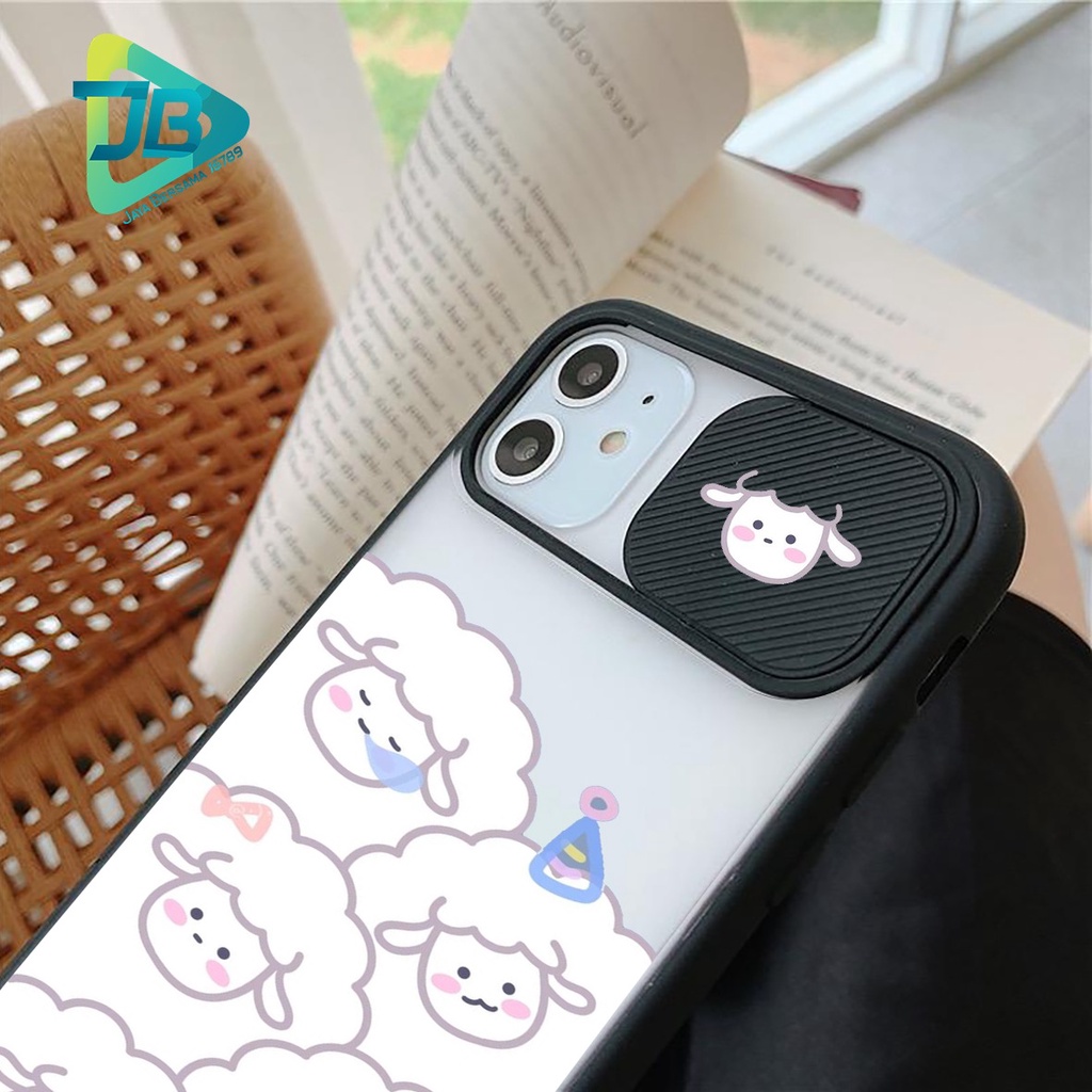 SOFTCASE SLINGCASE SLIDE PELINDUNG KAMERA DOMBA CUTE SAMSUNG OPPO VIVO REALME IPHONE XIAOMI ALL TYPE JB5150