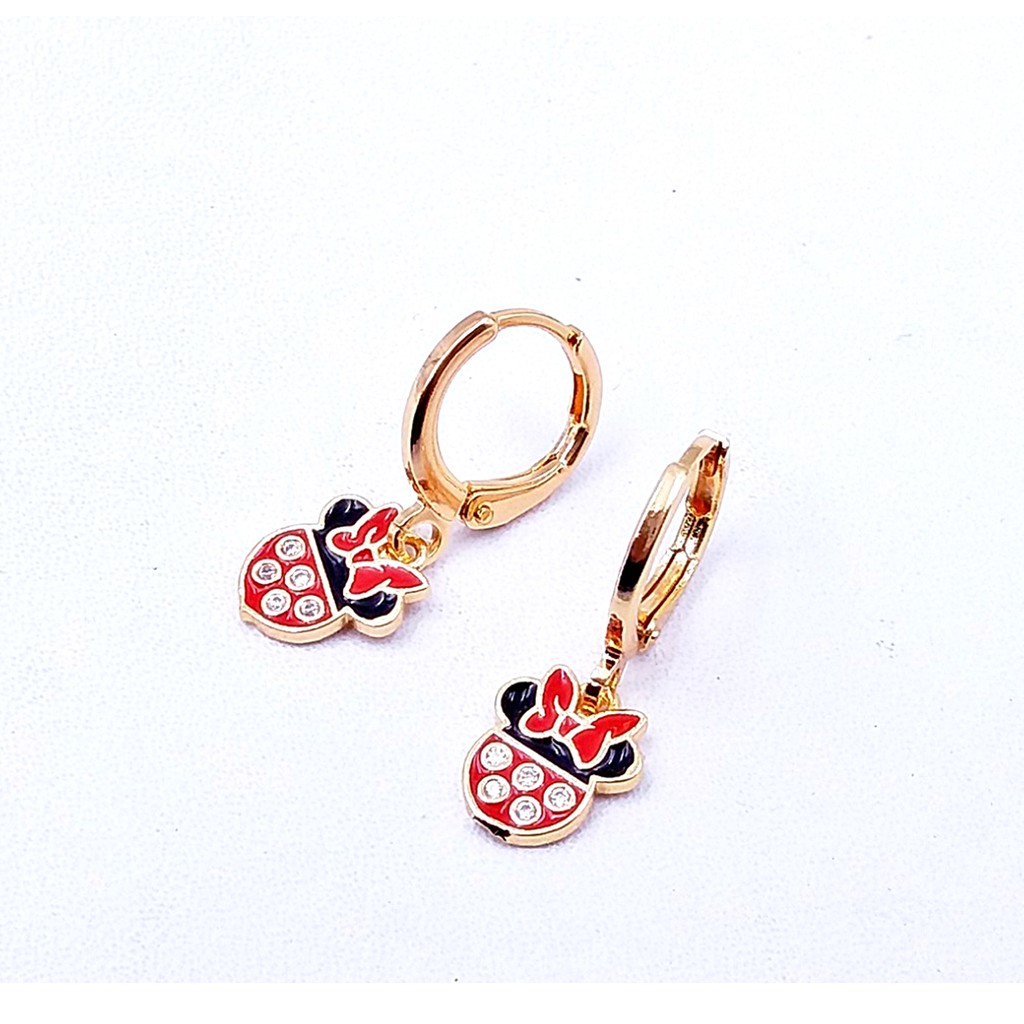 RAKA Acc - Earrings Anting Clip / Klip MINNIE MOUSE Xuping Gold Perhiasan Aksesoris Wanita 074