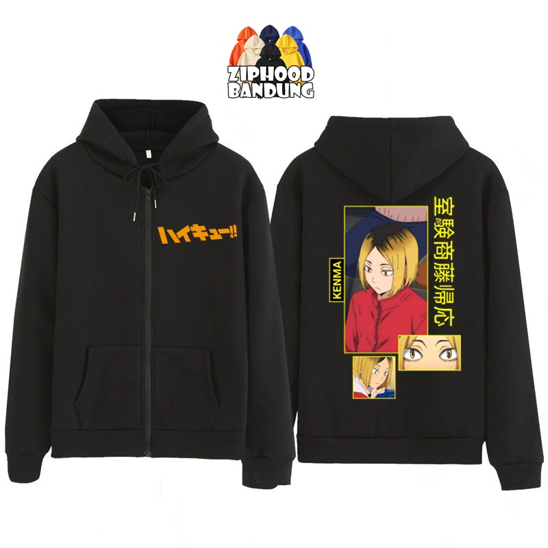 ZIPHOOD BANDUNG - Jaket Hoodie Zipper Anak Laki Laki Anime HAIKYUU Kenma Kozume