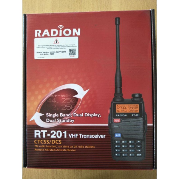 HT VHF RADION RT 201 ORI