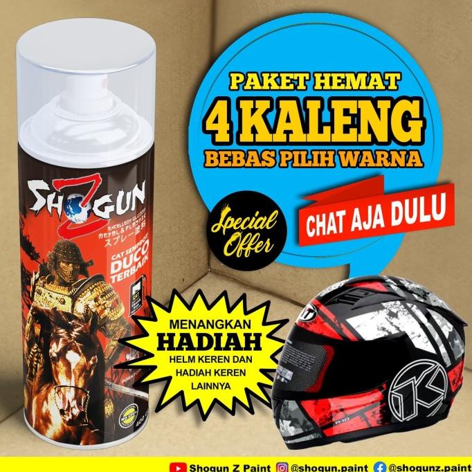 Cat Semprot Shogun Z Paket Hemat 4 Kaleng - cat motor - cat duco