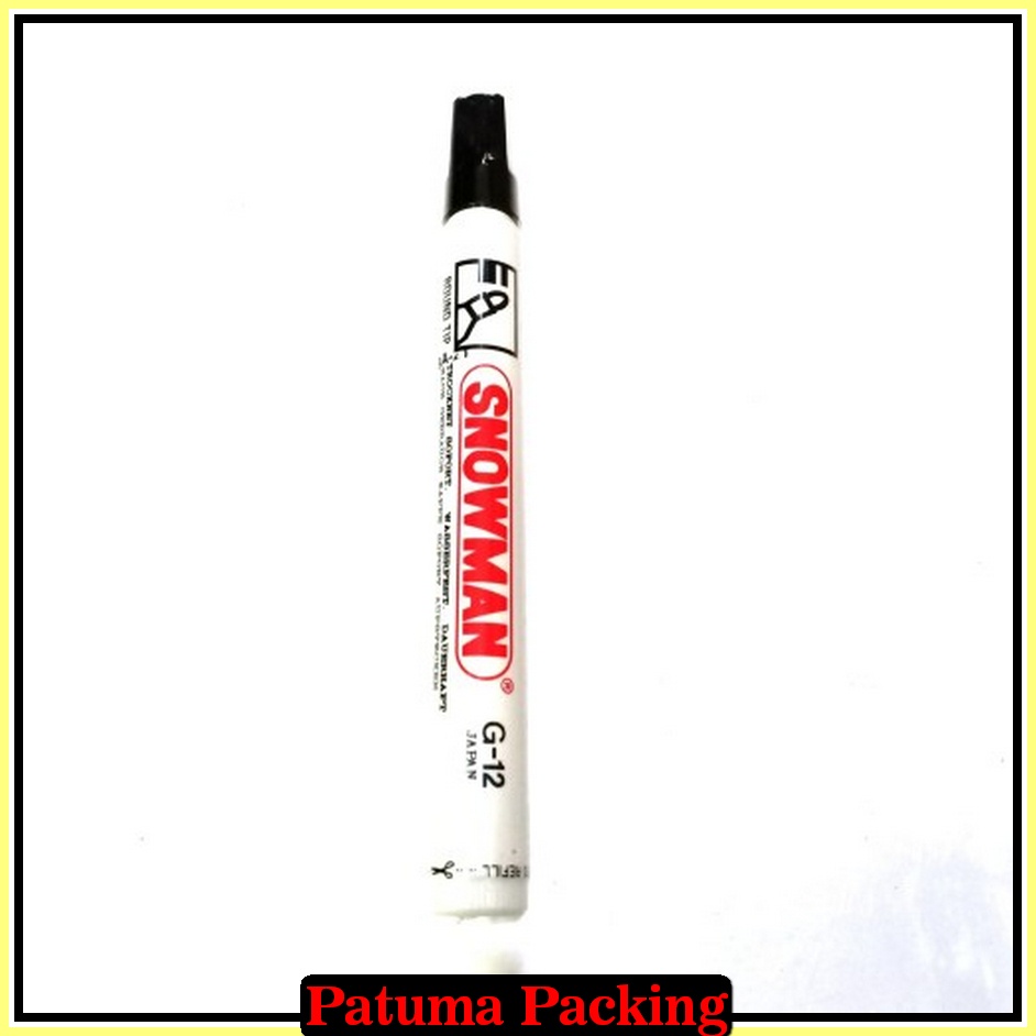 

Spidol Snowman Permanent Hitam G 12 1 Pcs serbaguna