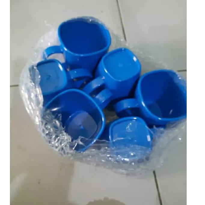 BANGET 1/2 LUSIN /6 PCS GELAS MELAMIN GAGANG DINNER GELAS KOPI/TEH GELAS MELAMIN   M0U7