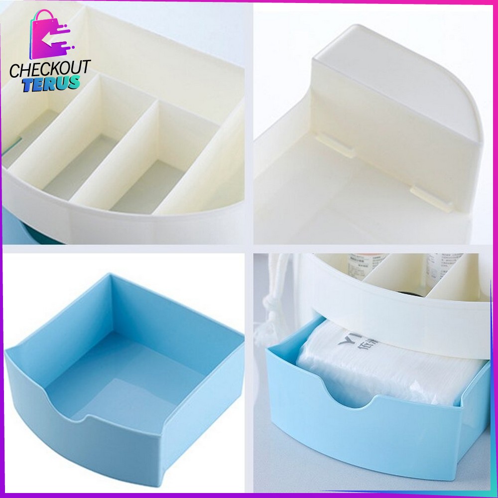 CT K33 Rak Kosmetik Mini Serbaguna Multifungsi Kotak Make Up Tempat Penyimpanan Desktop Storage Box Organizer