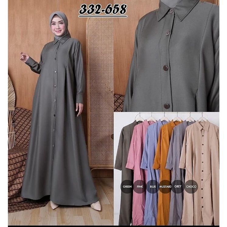 Gamis Shakila Polos