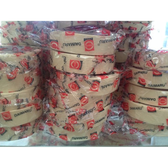 

Lakban Kertas Daimaru Masking Tape 24 MM 1 Inch 1" Selotip 21 Meter