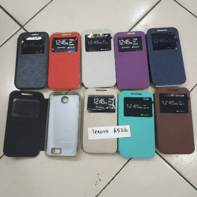 Flip case Lenovo A526 flipcase book cover sarung buku buka tutup flipshell