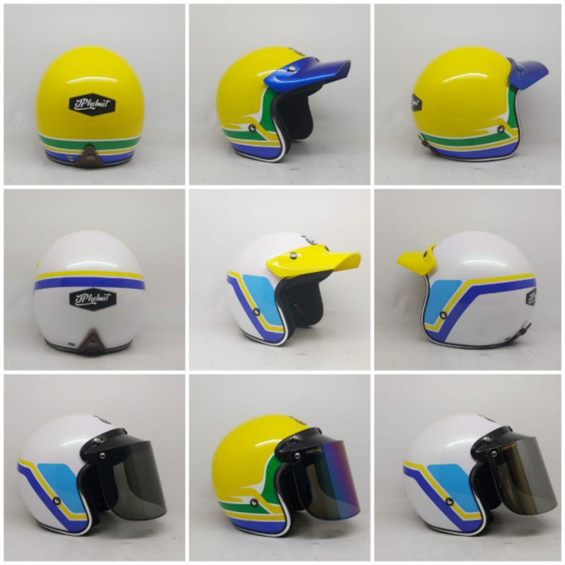 Helm Retro Clasic | Jpx JP New Bigie SG Motif