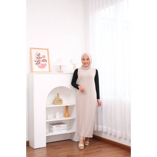 Manset Dress Tanpa Lengan Jersey Premium