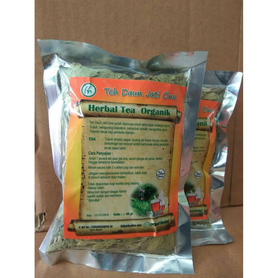 

Paket 5 Pcs Teh JATI CINA Peluntur Lemak Daun Jati Cina Teh Pelangsing 40gr