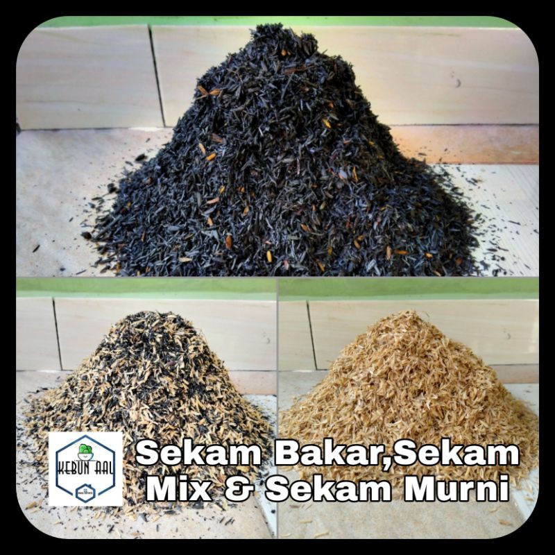 Sekam Bakar Sekam Mix Sekam Murni Media tanam ± 1 kg