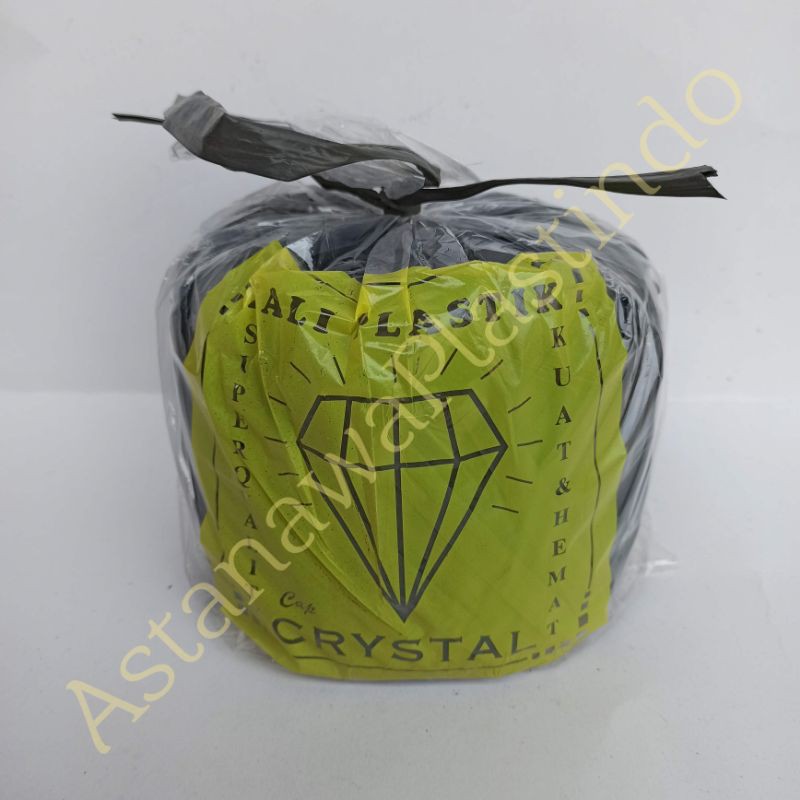 

Tali plastik rafia cap crystal kristal Hitam kualitas super terjamin