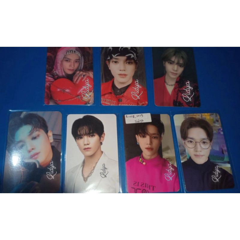 Photocard official Taeyong kihno poetic, kihno departure, sticky, Ar selca sticker, konsep fortune c