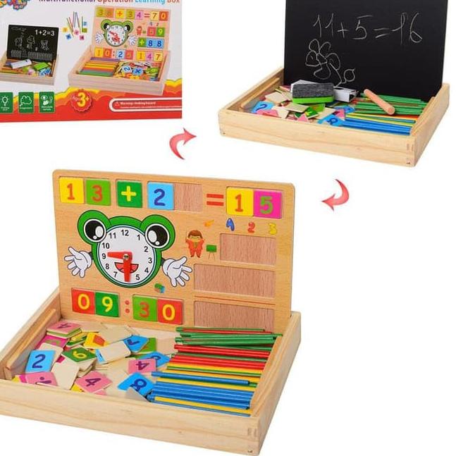 

[71] Puzzle Box Edukasi Matematika + Papan Black Board vvcd361