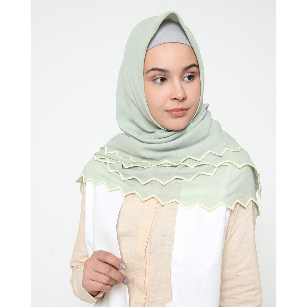 PRISM SCARF MINT GREEN - RUMAH AYU X JEFFRY TAN