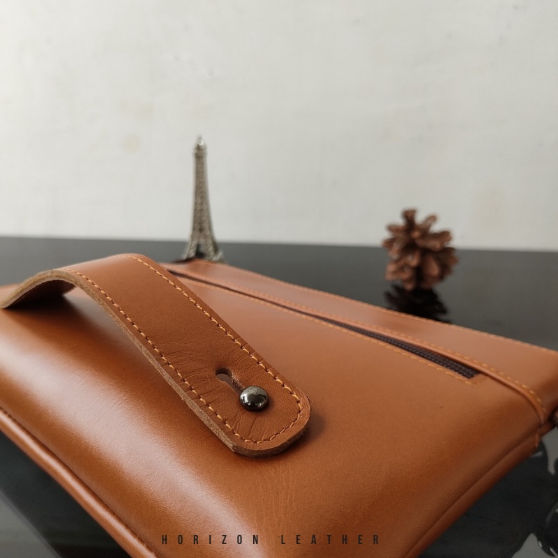 Handbag Wanita Clutch Pria Kulit Asli Tas Tangan Kulit Macaro Clutch