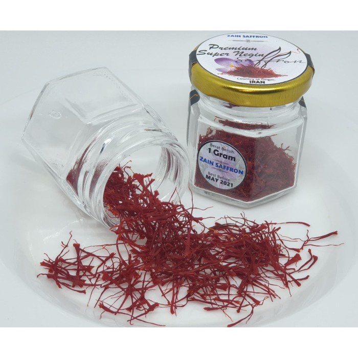 

Saffron Iran - Premium Super Negin (Grade Tertinggi) - 1 gram Safron Terlaris