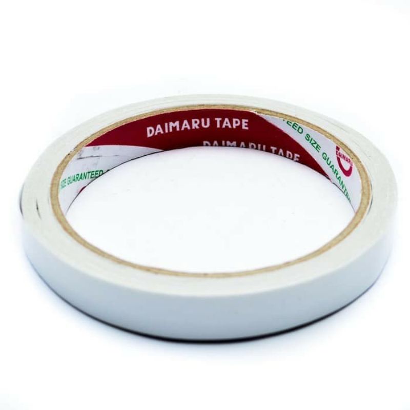 

double tape daimaru 12 mm/ double tape murah/ double tape kuat/ double tape sekolah/ double tape