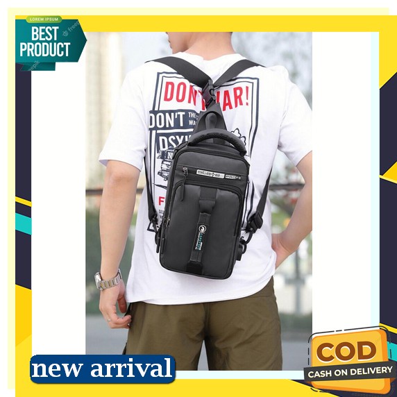 Pusiill 0.3 Waistbag Pusiill Premium Bahan Courdura Dgn Kombinasi Kulit Asli Tas Pinggang Pria Wanit