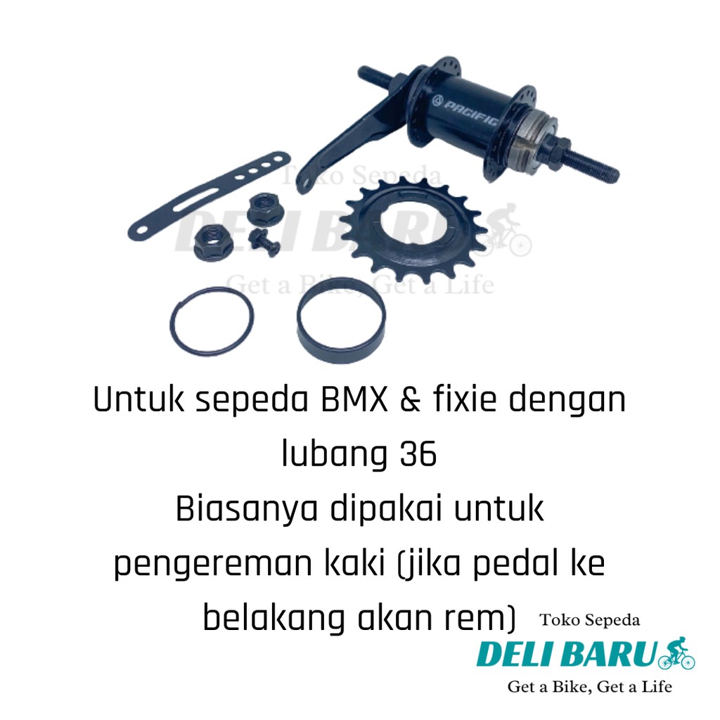 Hub rem torpedo 36 hole sepeda BMX fixie 36H