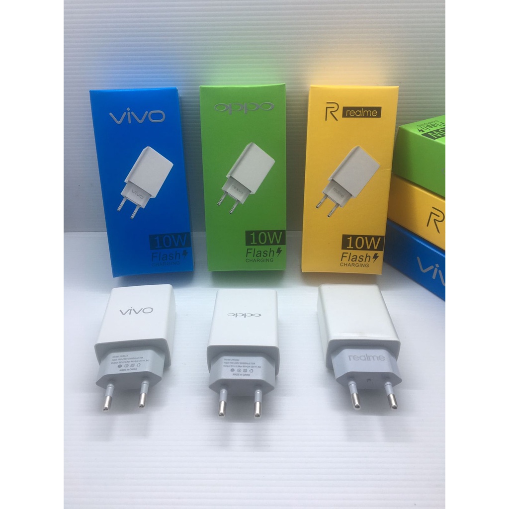 Adapter Realme 10W Flash Charging kepala charger oppo , batok realme , travel adaptor vivo , charger oppo , vivo dan realme