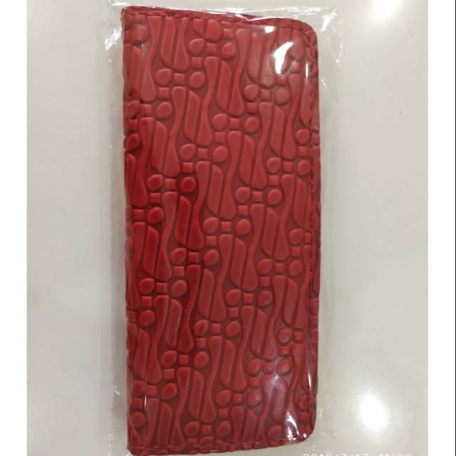 Dompet Bifold Berliano merah parang new