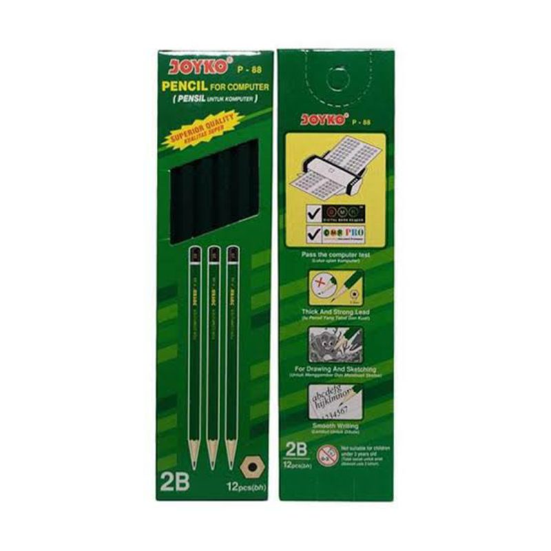 

CIE Pensil Ujian / Pensil 2B Joyko P88 Isi 12