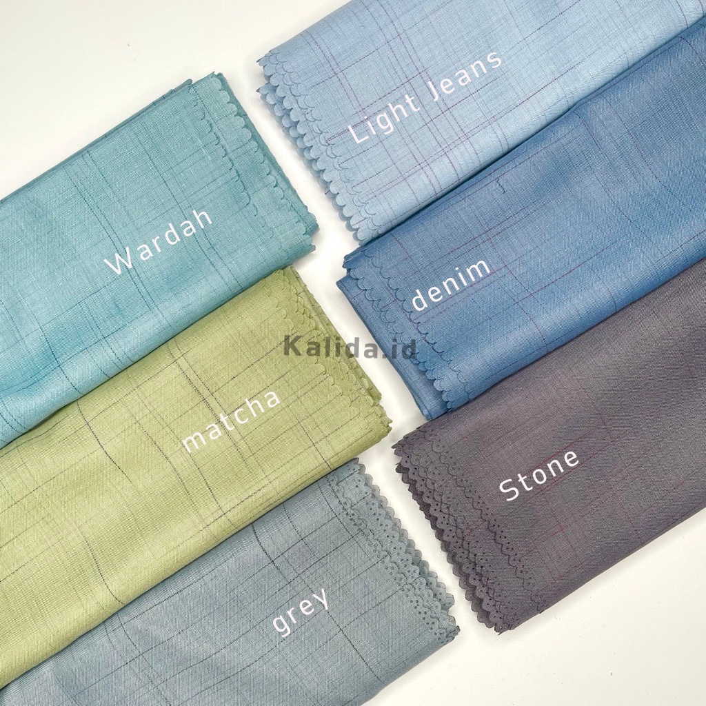 Segiempat Voal Waffle Sandi Morse Lasercut by AZARA