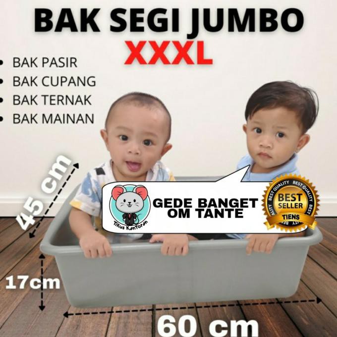 ✅Jual Bak Segi Abu Large / Baskom Abu Besar / Baskom Abu Segi Besar /Bak Air