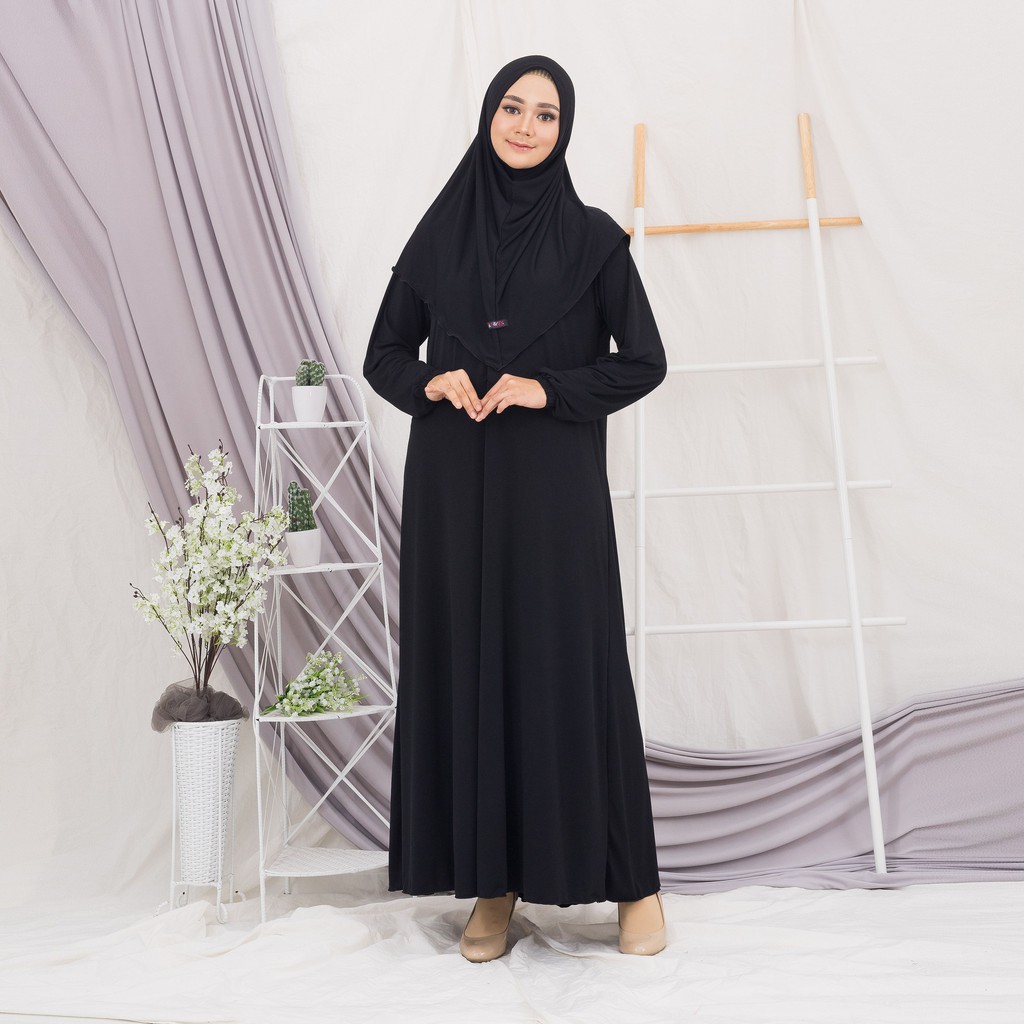 Baju Gamis Perempuan Dewasa Set Hijab 60 Warna Shopee Indonesia
