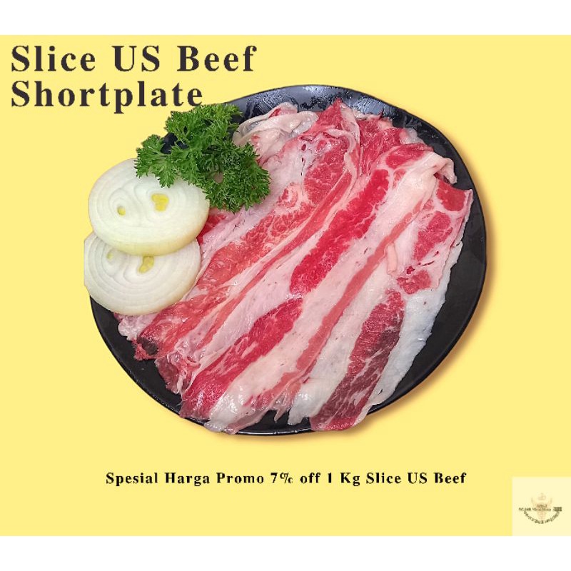 

Daging Sapi Slice US Beef / Shortplate Slice 1 Kg