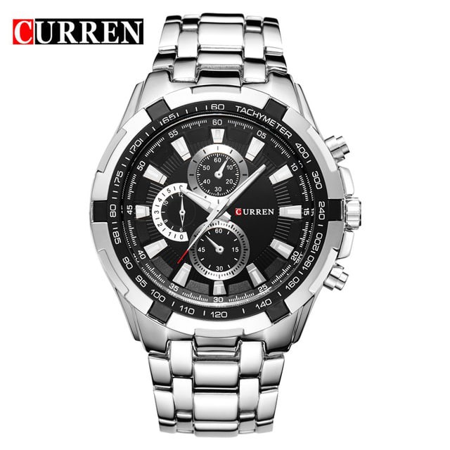 Jam Tangan Pria / Curren 8023 Chronograph tidak aktif / Jam Tangan Stainless Steel Curren Original