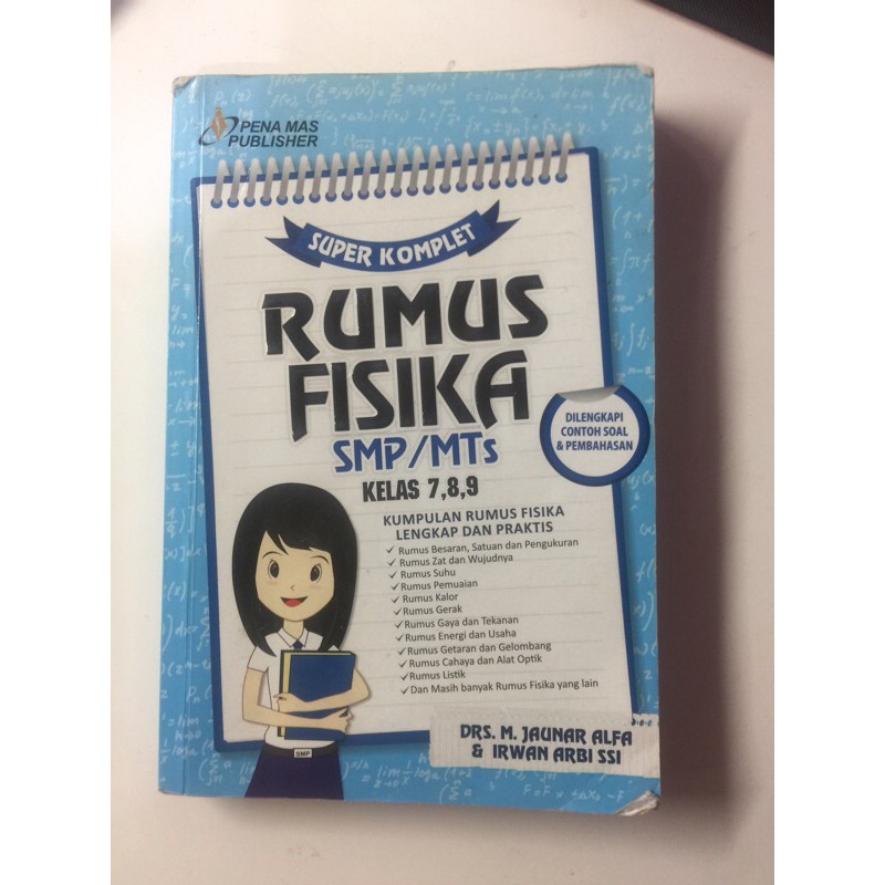 Buku Rumus fisika SMP/MTs kelas 7,8,9 Komplit