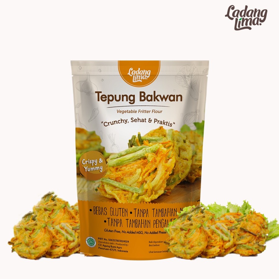

Ladang Lima Tepung Bakwan 200 gram Gluten Free non MSG