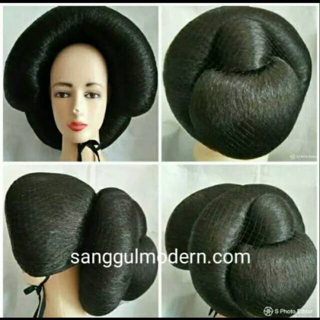 Sanggul. Wig model jawa