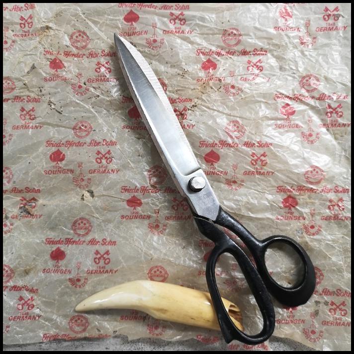 

Coarcella - Gunting Jadul Cap Garpu 9" Friedr Herder Abr Sohn Made In Germany Nos