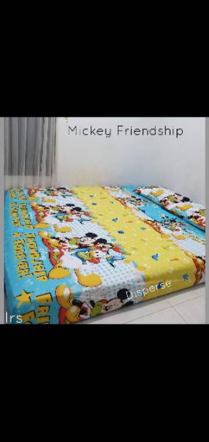 Sale sprei homemade termurah motif anak dewasa kartun 180 grey flaminggo mickey polkadot ungu