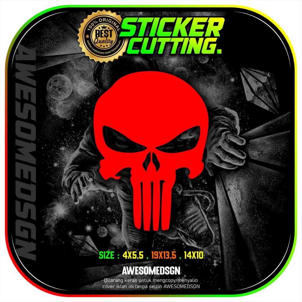 STIKER CUTTING PUNISHER