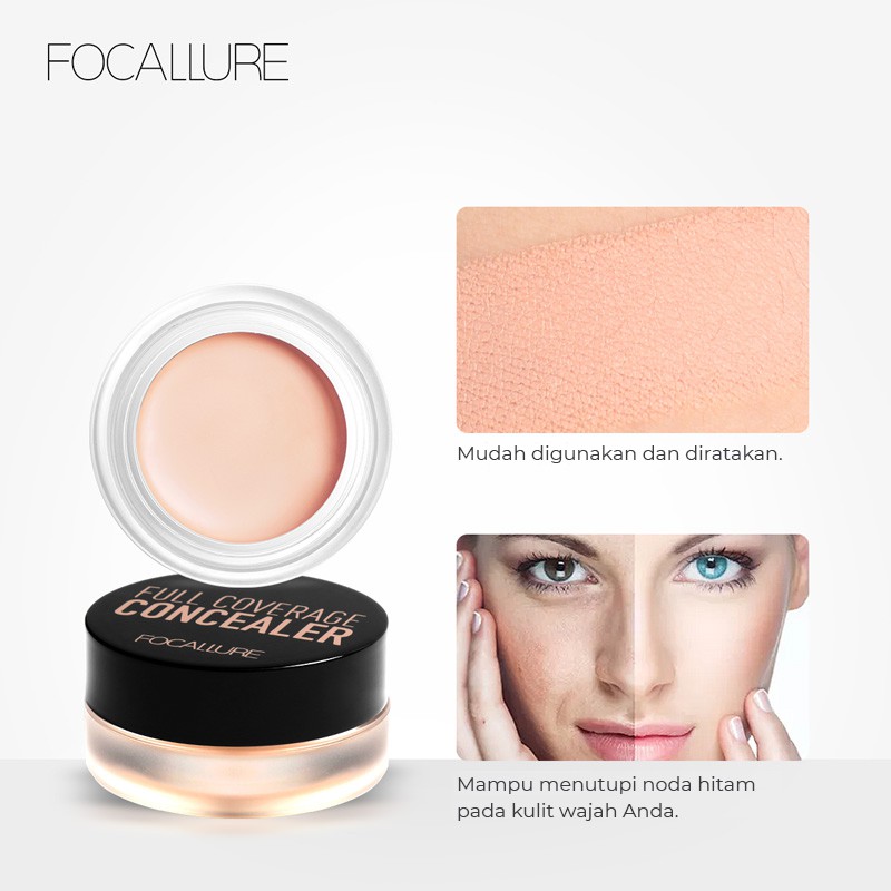 FOCALLURE Full coverage Acne concealer Concealer Cream Base Lasting Oil Control