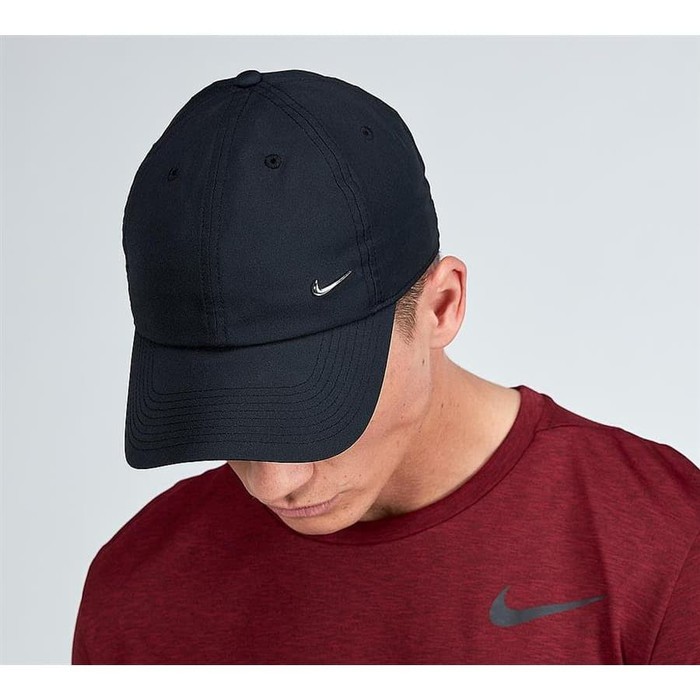 metal swoosh cap