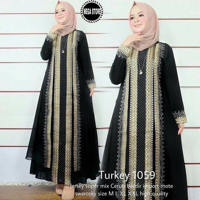 Gamis abaya turkey 1059