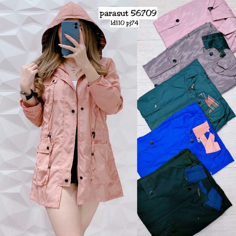 JAKET PARKA PARASUT WANITA IMPORT 097