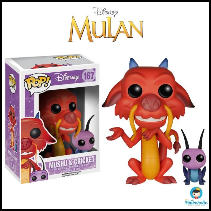 Funko Pop Disney Mulan - Mushu & Cricket #167