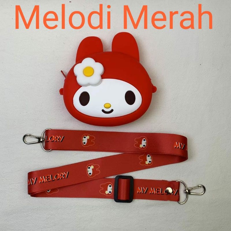 family games Tas selempang silikon jelly rubber pokemon melodi koala mini miki line karakter