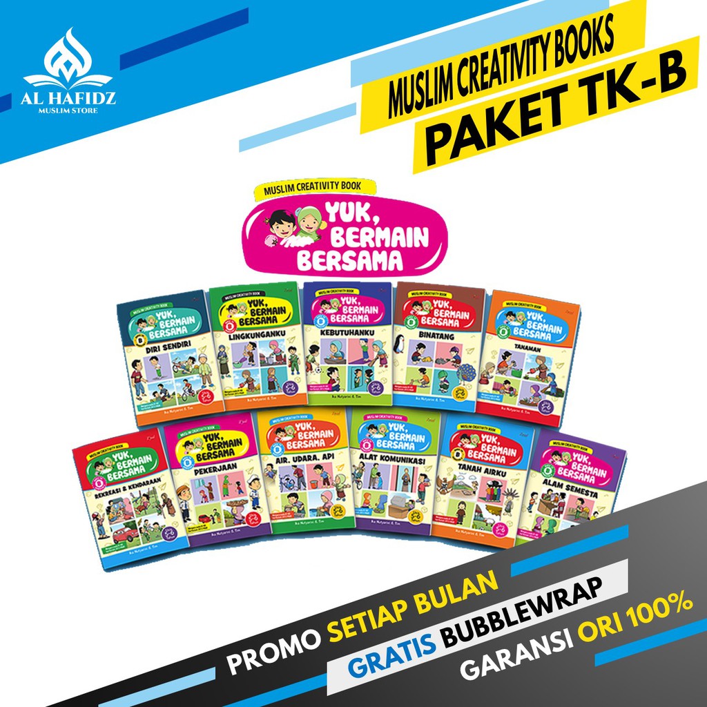 Paket Tematik TK B Semester 1 dan 2 Buku Panduan Belajar Anak - Ziyad Books