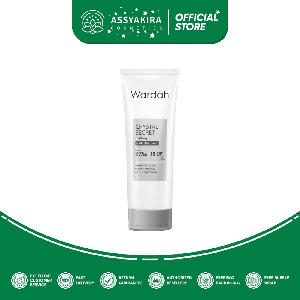 Wardah Crystal Secret Melting Milk Cleanser | Wardah White Secret Pure Brightening Cleanser