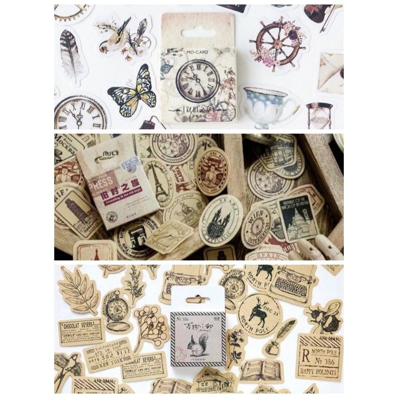 

Stiker Motif Vintage isi 45Pcs (RA49)