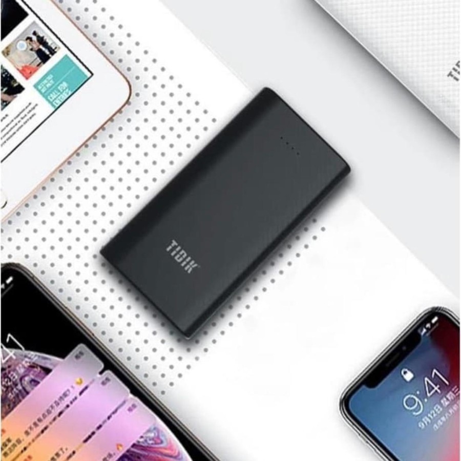 Powerbank 10000mAh TIDIK-K1 2.1A Slim 2USB Fast Charging