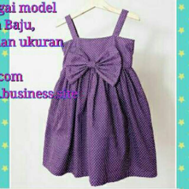 POLA PRODUKSI DRESS ANAK 030 [ Pola Baju Sewing Pattern ]